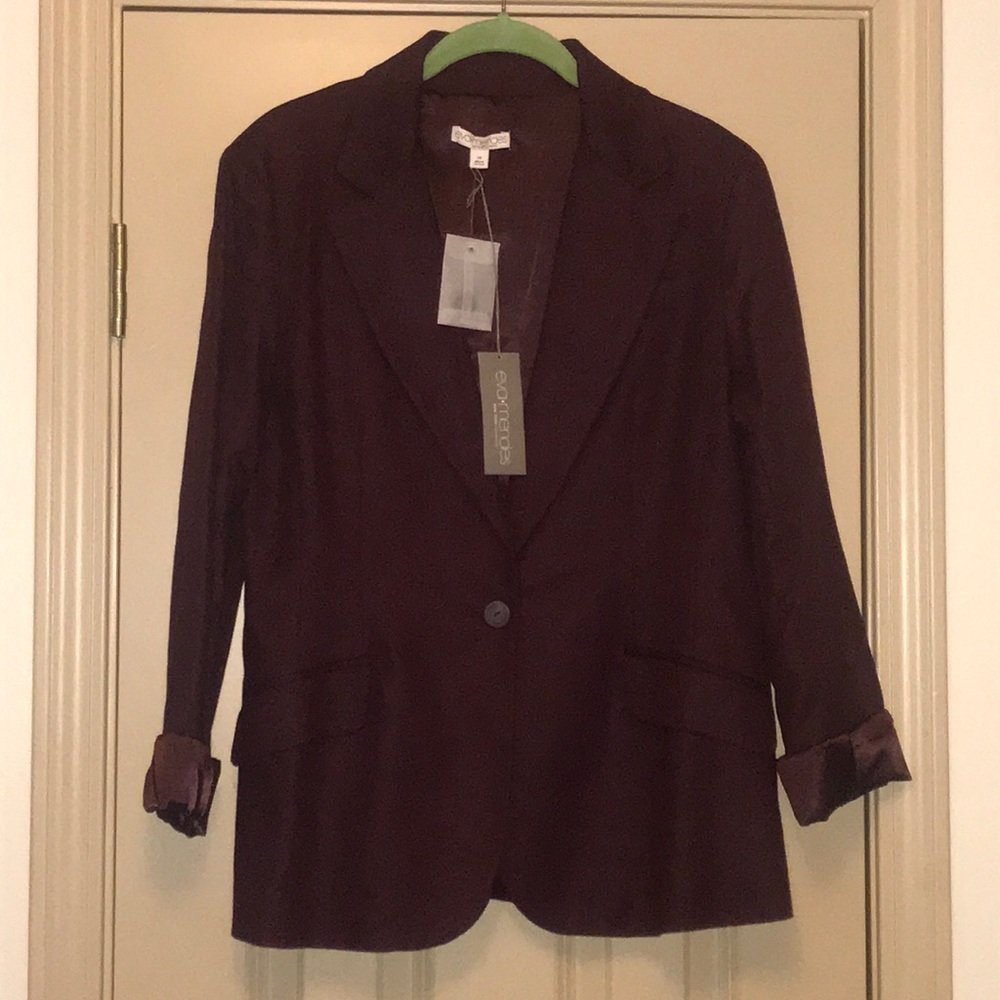 Eva Mendes Collection Plum Suit Jacket